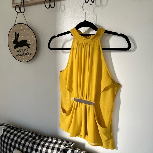 Naked Zebra Mustard Yellow Halter - Picture 7 of 7